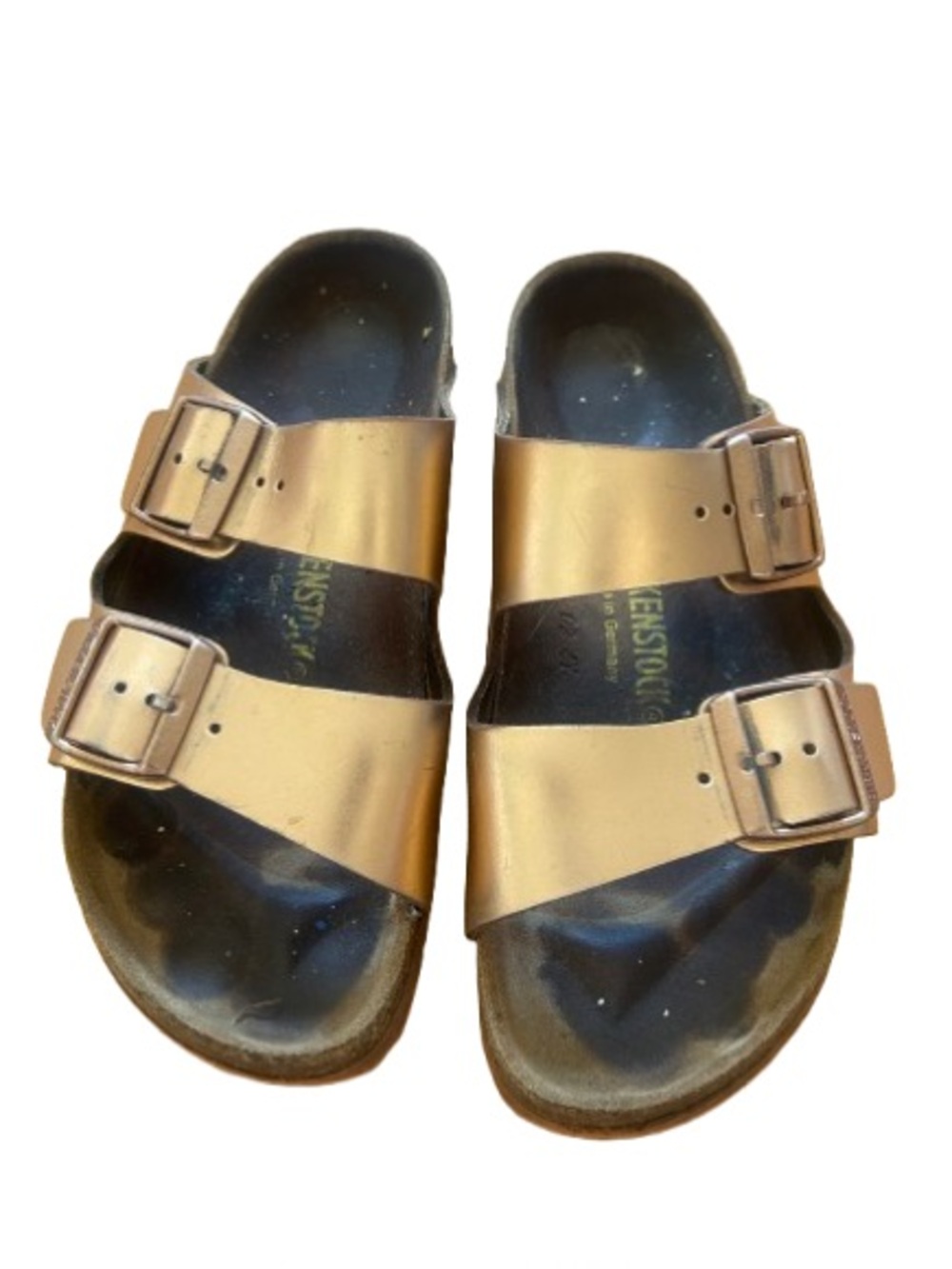 Birkenstock Arizona metallic copper rose gold